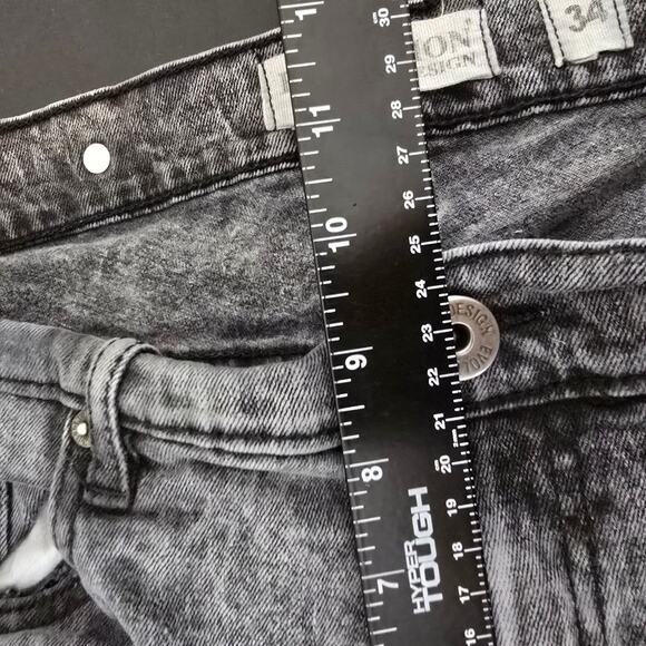 Evolution In Design Men's Acid Wash Tie Dye Stretch Skinny Jeans Gray Size 34x34 - Picture 10 of 11